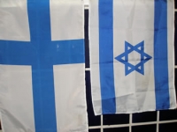 Finnish and Israeli flags