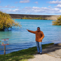 Ivan at the Santa Cruz River