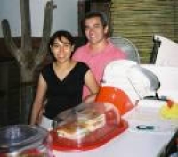 Claudia and her fiance Ramon