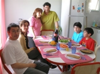 In the head pastor’s new home with their son, Esteban