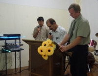 Aurora church - Gustavo and Greig
