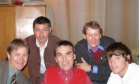 Greig, Ivan, and Ed with Fabian and Eliseo