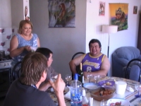 Dinner hosts Alido and Mirta