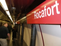 Subway stop for our Barcelona base