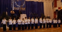 Deaf children at the annual unity conference signing their praises to God